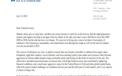 Client Letter | Midyear Outlook 2022: Navigating Turbulence | July 12, 2022