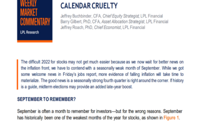 Calendar Cruelty | Weekly Market Commentary | September 6, 2022